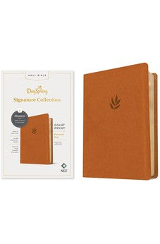 NLT Personal Size Giant Print Bible, Filament-Enabled Edition (LeatherLike, Classic Tan, Red Letter): DaySpring Signature Collection