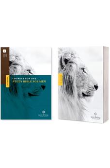 NLT Courage For Life Study Bible for Men (Softcover, Filament Enabled) 9781496475541