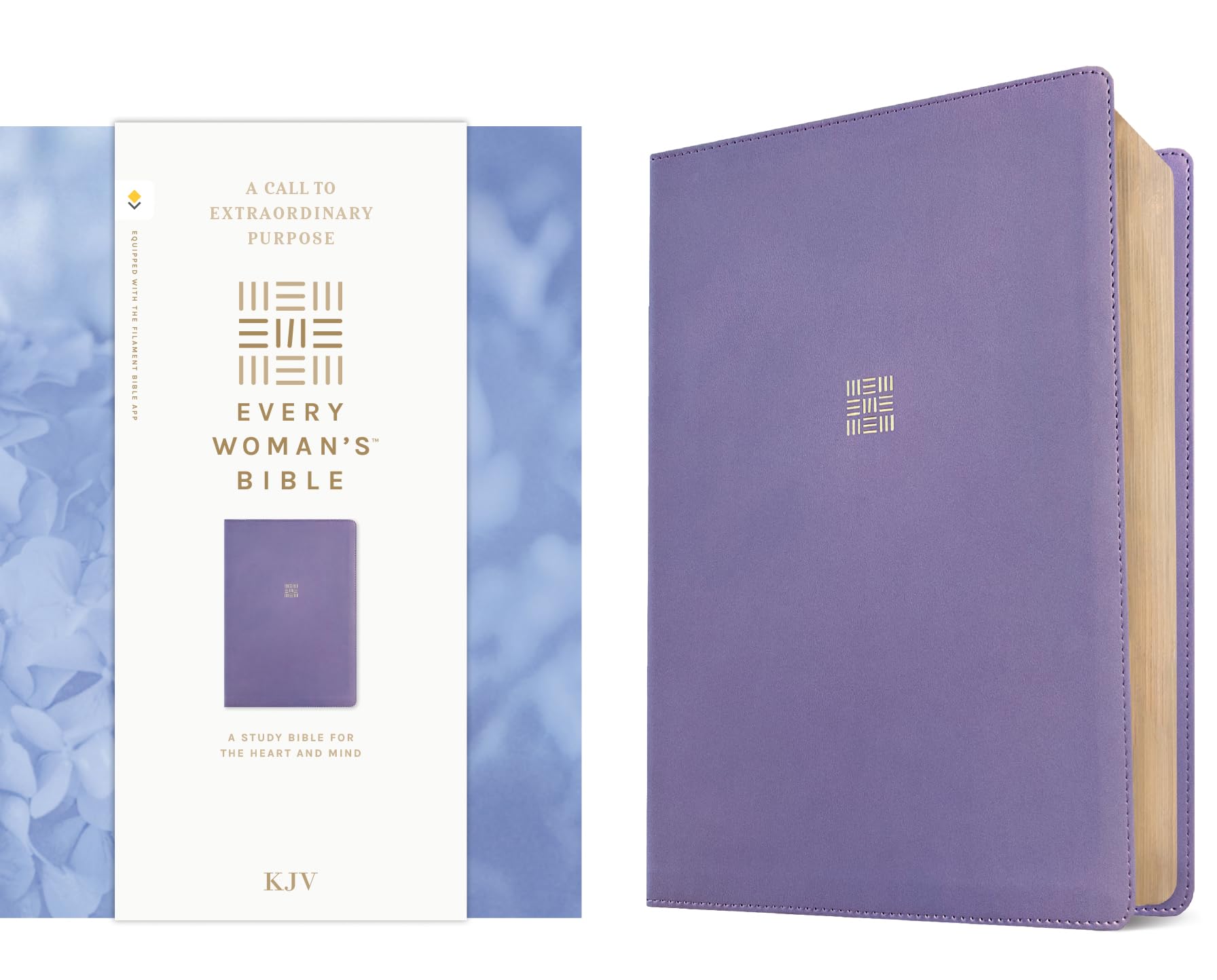KJV Every Woman's Bible, Filament Enabled (LeatherLike, Periwinkle Purple, Red Letter) 9781496485045