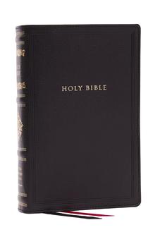RSV Personal Size Bible with Cross References, Black Genuine Leather, (Sovereign Collection)