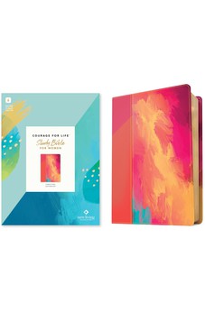 NLT Courage For Life Study Bible for Women (LeatherLike, Fierce Pink, Filament Enabled) 9781496477705