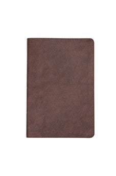 CSB Large Print Thinline Bible, Brown Bonded Leather, Red Letter, Presentation Page, Full-Color Maps, Easy-to-Read Bible Serif Type