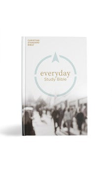 CSB Everyday Study Bible, Hardcover, Black Letter, Study Notes and Commentary, Easy-to-Read Bible Serif Type 9781430094067