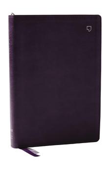 NET Bible Large Print Thinline with Cross References, Purple Leathersoft, Comfort Print 9781400334902