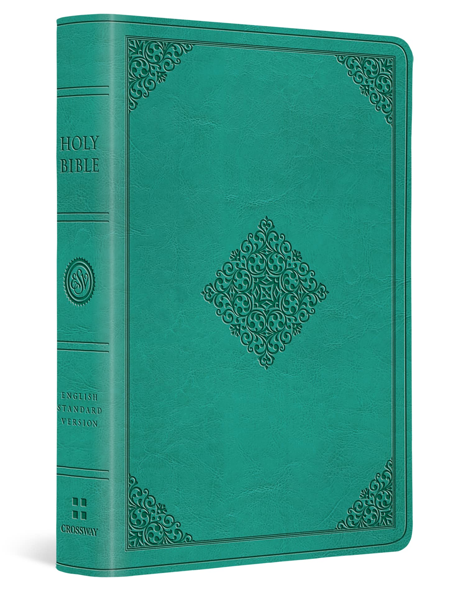 ESV Value Large Print Compact Bible (TruTone Teal Ornament Design) 9781433558917