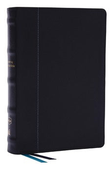 NKJV Encountering God Study Bible (Black Genuine Leather, Red Letter, Comfort Print)