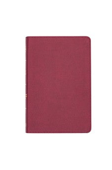 CSB Thinline Reference Bible: Knowing & Doing the Will of God - Cranberry LeatherTouch