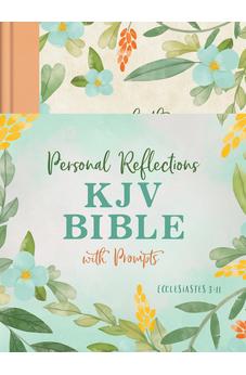 KJV Holy Bible: Personal Reflections KJV Bible With Prompts, Ecclesiastes 3:11 - Peach Floral