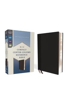 NIV Compact Center-Column Reference Bible, Leathersoft, Black, Red Letter, Comfort Print 9780310462880