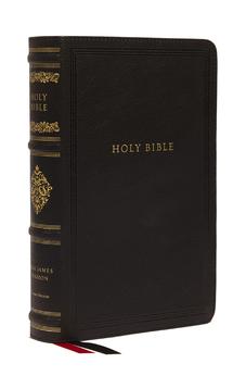 KJV Large Print Reference Bible, Black Leathersoft, Red Letter, Sovereign Collection 9781400344116