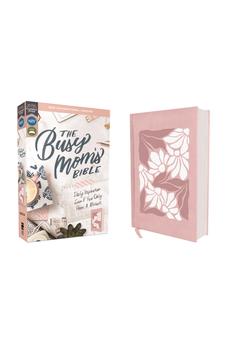 NIV The Busy Mom's Bible, Leathersoft over Board, Pink, Red Letter, Comfort Print: Daily Inspiration Even If You Only Have One Minute 9780310466079