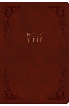 CSB Super Giant Print Reference Bible, Burgundy LeatherTouch