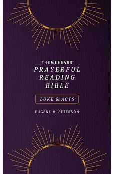 Message Prayerful Reading Bible: Luke & Acts (Softcover, Purple)