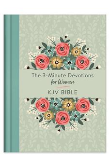 KJV The 3-Minute Devotions for Women KJV Bible [Mint Bouquet] 9781636093086
