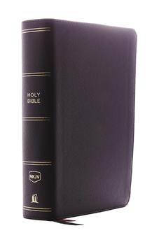 NKJV Single-Column Reference Bible Genuine Leather Black Comfort Print 9780785218159
