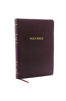 KJV Reference Bible Giant Print Bonded Leather Burgundy Red Letter Edition Comfort Print