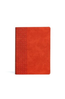 CSB Study Bible, Coral LeatherTouch, Red Letter, Study Notes and Commentary, Illustrations, Articles, Word Studies, Outlines, Timelines, Easy-to-Read Bible Serif Type