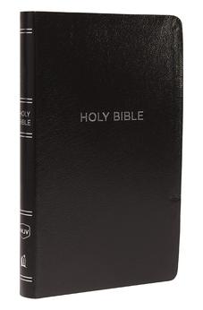 NKJV Thinline Reference Bible Leather-Look Black Red Letter Edition Comfort Print