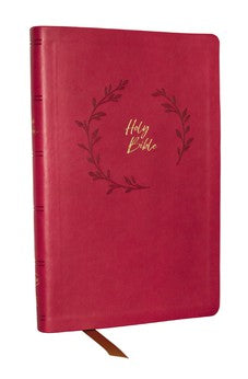 KJV Holy Bible Value Ultra Thinline, Pink Leathersoft, Red Letter, Comfort Print