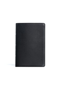 CSB Personal Size Giant Print Bible, Black Genuine Leather, Red Letter, Presentation Page, Footnotes, Full-Color Maps, Easy-to-Read Bible Serif Type