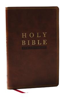 NKJV Super Giant Print New Testament, Brown Leathersoft, Red Letter, Comfort Print 9781400353187