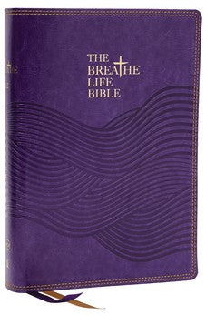 NKJV The Breathe Life Holy Bible: Faith in Action (NKJV, Purple Leathersoft, Red Letter, Comfort Print)