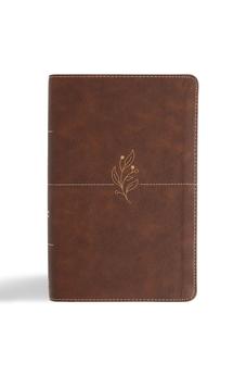 CSB Single-Column Personal Size Bible, Digital Study Edition, Brown LeatherTouch, Black Letter, Presentation Page, Full-Color Maps, Easy-to-Read Bible Serif Type