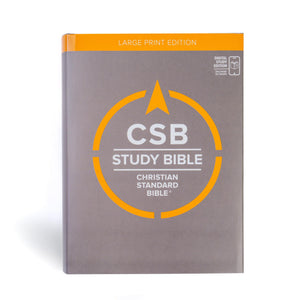 CSB Study Bible, Large Print, Digital Study Edition, Hardcover, Red Letter, Study Notes, Easy-to-Read Bible Serif Type