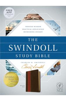 NLT Tyndale The Swindoll Study Bible, TuTone (LeatherLike, Brown/Tan) - New Living Translation Study Bible by Charles Swindoll, Includes Study Notes, Book Introductions, Application Articles & More!
