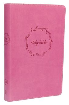KJV Deluxe Gift Bible Leathersoft Pink Red Letter Edition Comfort Print 9780718097790