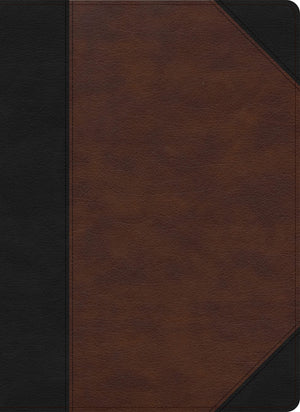 CSB Verse-by-Verse Reference Bible, Black/Brown LeatherTouch, Black Letter, Presentation Page, Cross-References, Full-Color Maps, Easy-to-Read Bible Serif Type
