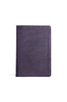 CSB Giant Print Reference Bible, Plum LeatherTouch, Indexed, Red Letter, Presentation Page, Cross-References, Full-Color Maps, Easy-to-Read Bible Serif Type