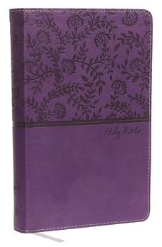 NKJV Deluxe Gift Bible Leathersoft Purple Red Letter Edition Comfort Print 9780718075262