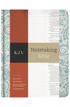 KJV Notetaking Bible Blue Floral
