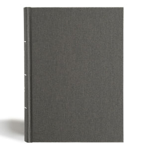 CSB Study Bible, Personal Size, Digital Study Edition, Charcoal Cloth Over Board, Red Letter, Study Notes and Commentary, Illustrations, Articles, Word Studies, Outlines, Timelines, Easy-to-Read Type