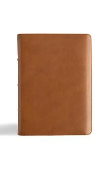 CSB He Reads Truth Bible, Holman Handcrafted Collection, Saddle Brown Premium Calfskin, Black Letter 9798384533214