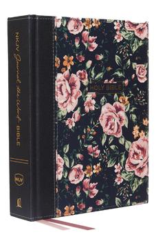 NKJV Journal the Word Bible Cloth over Board Gray Floral Red Letter Edition Comfort Print
