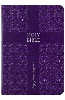 KJV Holy Bible: Amethyst (Purple), Compact Large Print (8-pt.) - Thumb Indexed, Faux Leather