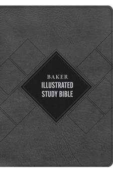 CSB Baker Illustrated Study Bible, Charcoal LeatherTouch, Indexed, Red Letter, Full Color, Study Note Commentary, Articles 9798384540229