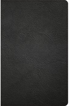 CSB Thinline Reference Bible, Black Genuine Leather, Indexed, Red Letter, Presentation Page, Cross-References, Full-Color Maps, Easy-to-Read Bible Serif Type