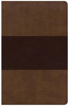 KJV Large Print Personal Size Reference Bible Saddle Brown Leathertouch 9781535935593