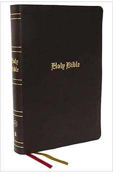 KJV Holy Bible Super Giant Print Reference Bible, Brown, Bonded Leather, 43,000 Cross References, Red Letter, Comfort Print