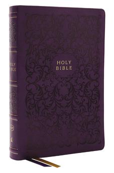 KJV Holy Bible with 73,000 Center-Column Cross References, Purple Leathersoft, Red Letter, Comfort Print (Thumb Indexed)