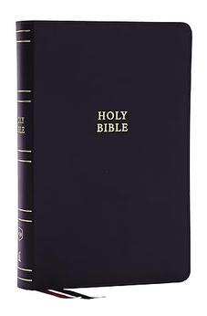 NKJV Single-Column Reference Bible, Verse-by-verse, Black Bonded Leather, Red Letter, Comfort Print