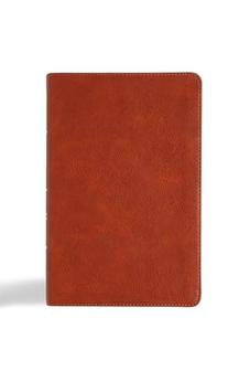 CSB Large Print Personal Size Reference Bible, Digital Study Edition, Burnt Sienna LeatherTouch, Red Letter, Easy-to-Read Bible Serif Type