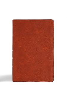 CSB Large Print Personal Size Reference Bible, Digital Study Edition, Burnt Sienna LeatherTouch, Indexed, Red Letter, Easy-to-Read Bible Serif Type