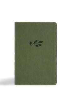 CSB Large Print Personal Size Reference Bible, Digital Study Edition, Olive LeatherTouch, Red Letter, Cross-References, Easy-to-Read Bible Serif Type