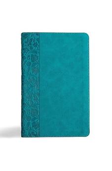 CSB Thinline Bible,Teal LeatherTouch, Red Letter, Presentation Page, Sewn Binding, Full-Color Maps, Easy-to-Read Bible Serif Type