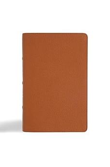 NASB Single-Column Personal Size Bible, Tan Genuine Leather, Black Letter, Presentation Page, Full-Color Maps, Easy-to-Read Bible Serif Type