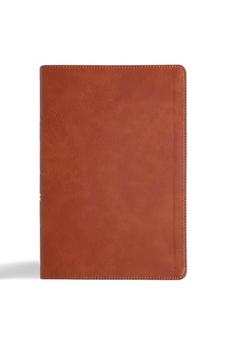 CSB Giant Print Reference Bible, Digital Study Edition, Burnt Sienna LeatherTouch, Indexed, Red Letter, Easy-to-Read Bible Serif Type